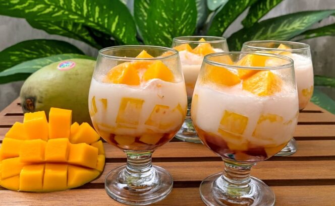 
					Minuman segar es Mangga untuk berbuka puasa. Ist 
