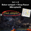 Hasil survey Ecoton pada bulan Januari 2026, memberikan konfirmasi bahwa udara di wilayah Jombang telah tercemar mikroplasik yang berbahaya bagi kesehatan manusia. Jangan bakar sampah! Foto: Instagram@ecoton.id