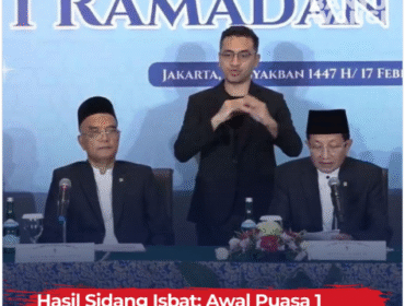 Hasil Sidang Isbat penentuan 1 Kemena-NU jatuh 19 Febaruari 2026. Foto: Instagram@infobanyuwangi