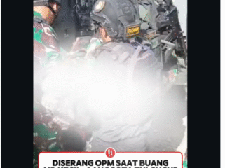 Seorang prajurit Tentara Nasional Indonesia (TNI) tewas dunia akibat insiden penembakan di Mile Post (MP) 50 Tembagapura, Distrik Tembagapura, Kabupaten Mimika, Provinsi Papua Tengah, pada Rabu, 11 Februari 2026, sekitar pukul 15.27 WIT. Foto: infokomnado_offical
