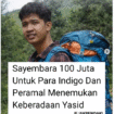 Sayembara berhasih Rp 100 juta dari Bara Setiawan, aktivis pendaki gunung, bagi siapa saja yang berhasil menemukan keberadaan pendaki yang hilang sejak 18  januari 2026, ternyata relawan berhasil temukan Yazid Firdaus, pada pukul 08.40, Selasa 10 Februari 2026. Foto: Instagram@jejakpendaki