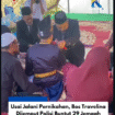 Usai melaksanakan upcara akat nikah, polsi Polres Kendari meringkus Ashabul Kahpi, Direktur PT Travelina Indonesia, dijemput polisidi Desa Sandey, Kecamatan Angata, Kabupaten Konawe Selatan, pada Minggu malam (15/2/2026). Foto: Instagram@kendari.terkini