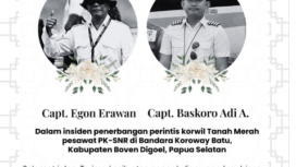 Ucapan bela sungkawa dari pihak perusahan kepada Pilot Jenazah Egon Erwan dan kopilot Baskoro sudah berhasil dievakuasi dari hutan ke Bandara Korowai di Boven Digoel, Papua Barat. Foto: smart.cakrawala.aviation