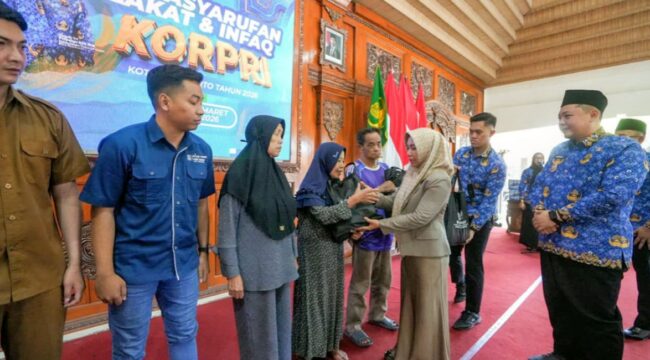 Korpri Mojokerto Salurkan Zakat Rp139,4 Juta untuk 1.798 Mustahik. Ist