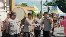 Kapolres Jombang saat kunjungi salah satu Pospam Operasi Ketupat Semeru 2026