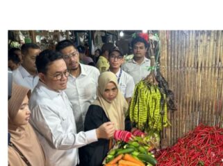 Mendag saat tinjau pasar