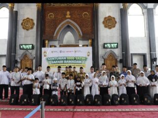 Jombang gulirkan aksi berinfaq, termasuk satuni 1.000 anak yatim piatu, Selasa 3 Maret 2026. Foto: diskominfp pemkab jombang