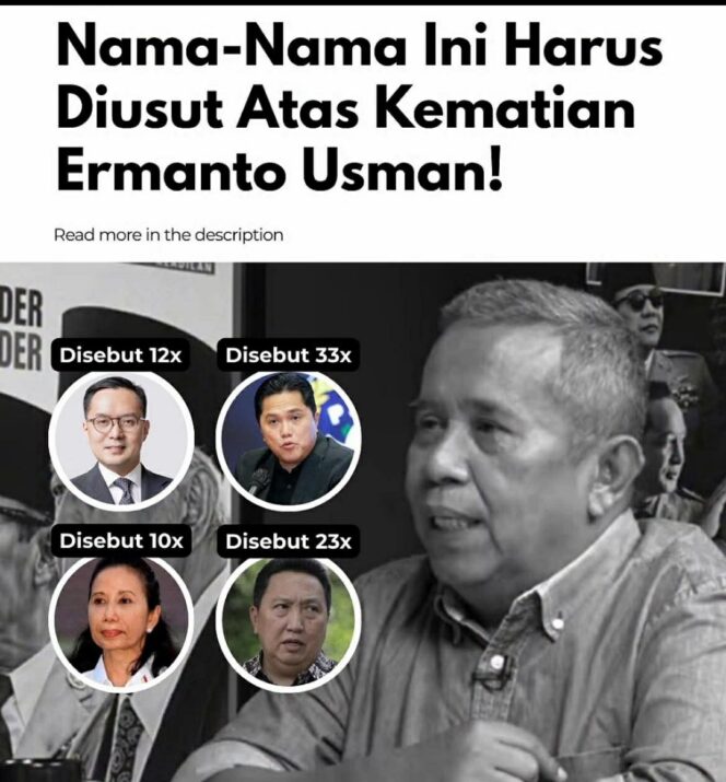 
					Ermanto Usman menjadi target diduga terkait kasus PT Pelindo yang memperpanjang kontrak dengan Hachinton dan JICT dalam pengoperasian pelabuhan peti kemas dengam porsi pendapatan 30 % untuk Pelindo  Foto: monitorpos