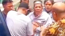 Marwan mantan Kadis LH dan Kehutanan Bangka Belitung berontak. Ia menolak ditangkap dan dimasukkan penjara, Jumat 6 Maret 2026. Foto: Istimews