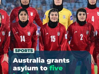 Lima dari 23 timnas atlet sepabola Iran yang berlaga di Gold West, Australia, hengka dari hotel minta suaka politik ke Australia. Foto: Instagram@aljazeraa