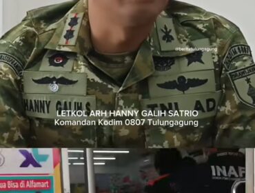 Komandan Kodim Tulungagung, Letkol Arh Hanny Gakih Satrio. Foto: Instagram@berita_tulungagung