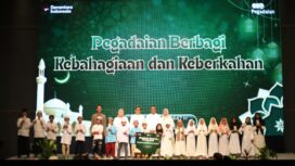 PT Pegadaian Kanwil Surabaya punya aktivitas rutin menyelenggarakan Safari Rmadha, kali mengundang 30 anak panti asuhan untuk berbagi. Foto: dok/ pegadaian kanwil surabaya