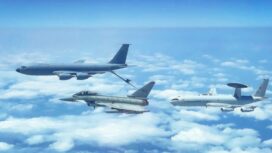 Pesawat tanker pengiso bahan bakar di udara KC-135 milik Ametika Serikat jatuh di wilayah barat Irak, Kamis, 12 Maret 2026. Foto: ist