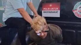 Polisi meringkus pemuda Tomi Irfab, 20, asal Kediri. Sabtu 14 Maret, sekitar pujul 09.00 di desa Kalasemanding, Perak, Jombang.Foto: ist