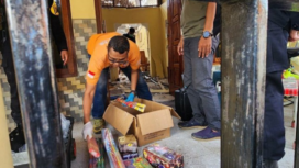 Aparat kepolisian mendatangi lokasi ledakan di Gayamsari, Semarang, mengumpulkan barang bukti kasus ledakan, Jumat dinihari 20 Maret 2026. Foto: antara