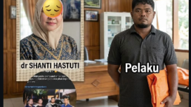 Polisi meringkus seorang pria berinisial FA, 31, dua hari setelah ditemukan jasad dr Shanti Hasuti, 45, dr. Shanti Hastuti pada 24 Maret 2026. Pelaku menghabisi korban 9 Maret 2026. Tersangka adalah tetangga korban di Desa Raklunung, Kecamatan Blangkejeren, Kabupaten Gayo Lues. Foto: Instagram@arie_ngetren