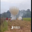 Aparat kepolisian Polres Jombang dan Polsek Jogoroto gerebek lokasi penerbangan balon udara di wilayah Kec Jogoroto Kab Jombang, Sabtu (28/3/26). Foto: Instagram@jombanginformasi_