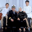 Foto keluarga Miswar Paturusi bersama istri (Maliani Ahmada dan dua anaknya. Foto: Dok/ keluarga