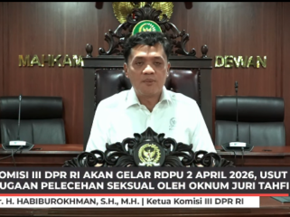 Bukan perslingkuhan biasa, Ketua Komisi III, Habiburockman umumkan secara resmi Rapat Dengar Pendapat (RDP) soal pelecehan seksual yang dilakukan oleh seorang ustad tanggal 2 April 2026. Foto: Instagram@habiburokhman