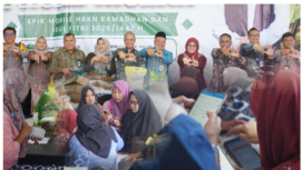 Suasana program Pasar Murah EPIK Mobile (Efektif, Pasokan, Intervensi, Keterjangkauan),di kecamatan Megaluh, Kabupaten Jombang pada Kamis (5/3) pagi. Foto: jombangkab.go.id