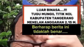 Beginilah gaya netizen membuat lelucon atas pembangunan tugu titik Nol Kabupaten Tangerang, Privinsi Baten yang menelan anggaran Rp 2,15 - 2 2,3 miliar. Foto: Instagram@panji.abangun.14