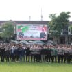 peserta Apel Akbar Sabuk Kamtibmas Polres Jombang saat foto bersama
