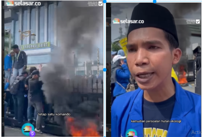 
					Aksi unjuk pertama terhadap Rudi Masud, gubernur Kalimantan Timur, Kamis 9 April 2006. (Kiri) Pelajar dan Mahasiswa  Islam Indonesia  (PMII) Samarinda sudah begerak lebih dlulu menyampaikan aspirasi kepada gubernur. (Kanan) Taufikuddin, Koordinatyor Lapangan (Korlap) aksi unjuk rasa. F0t0: Instagram@selasarmedia