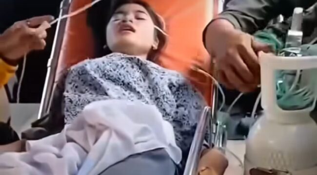 Santriwati MTs dan Ponpes Al Inayah, Cilegon alami keracunan setelah menyatap makanan dari MBG, Kamis 15 April 2026. Foto: Instagram@