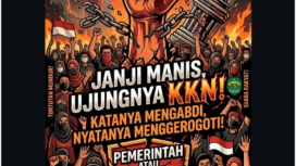 Flyer yang ini dirilis oleh Aliansi Perjuangan Masyarakat Kalimantan Timur  (APM-KT) akan menggelarf aksi demo 21 April 2026, untuk melengserkan Rudi Mas'ud dari kursi gubernur Kaltim. Foto: Instagram@mata_kaltim