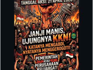 Flyer yang ini dirilis oleh Aliansi Perjuangan Masyarakat Kalimantan Timur  (APM-KT) akan menggelarf aksi demo 21 April 2026, untuk melengserkan Rudi Mas'ud dari kursi gubernur Kaltim. Foto: Instagram@mata_kaltim