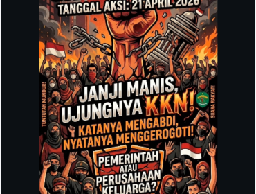 Flyer yang ini dirilis oleh Aliansi Perjuangan Masyarakat Kalimantan Timur  (APM-KT) akan menggelarf aksi demo 21 April 2026, untuk melengserkan Rudi Mas'ud dari kursi gubernur Kaltim. Foto: Instagram@mata_kaltim