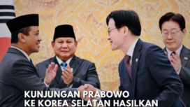 Pada 1 April 2026, Presiden Prabowo Subianto menyaksikan pengumuman dan pertukaran 10 nota kesepahaman (MoU) antara Indonesia dan Korea Selatan di Istana Kepresidenan Cheong Wa Dae (Blue House), Seoul. Foto: Instagram@idx_channel