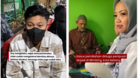 (Kiri) Yupi Rere alias Rey sebagai wanita adam (Wadam). (Kanan) Intan Anggraeni saat melaksanakan acara akad nikah secara siri di Malang, 3 April 2026. Isu ini kemudian mencuat keluar secara publik akibat keterangan Intan. Foto: instagram/ ist