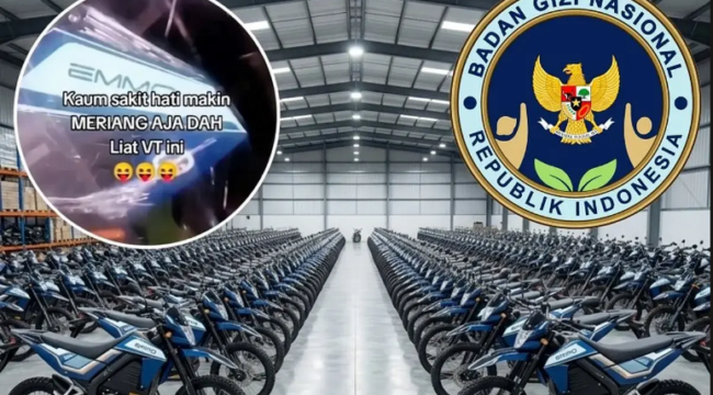 BGN merupakan lembaga yang paling moncer di Indonesia, sudha membeli lebih 21.000 unit motor listrik untuk operaisonal MBG di daerah. Foto: fajar.co