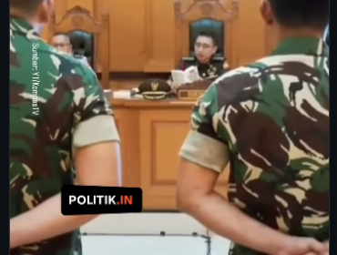 Sidang perdana kasus penyiraman air keras kepada Andrie Yunus digelar di Pengadilan Militer II-08 Jakarta pada Rabu, 29 April 2026. Foto: instagram@politik.in