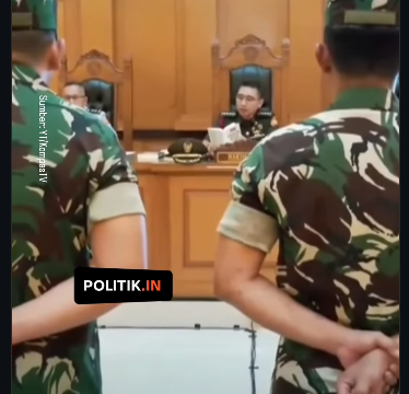 Sidang perdana kasus penyiraman air keras kepada Andrie Yunus digelar di Pengadilan Militer II-08 Jakarta pada Rabu, 29 April 2026. Foto: instagram@politik.in