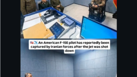 Foto ini diambil dari sebuah video, dan disebut-sebut sebagai satu di antara dua pilot F-15E As yang jatuh ditembak di wilayah Iran, 3 April 2026. Foto: Instagram@sam.ouzide