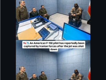 Foto ini diambil dari sebuah video, dan disebut-sebut sebagai satu di antara dua pilot F-15E As yang jatuh ditembak di wilayah Iran, 3 April 2026. Foto: Instagram@sam.ouzide