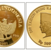 Inilah koin khusus peringatan 100 Tahun Bung Karno yang diterbitkan oleh BI tahun 2001, jumlahnya hanya 4.000 keping. Foto: ist