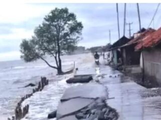 Ilustrasi banjir rob