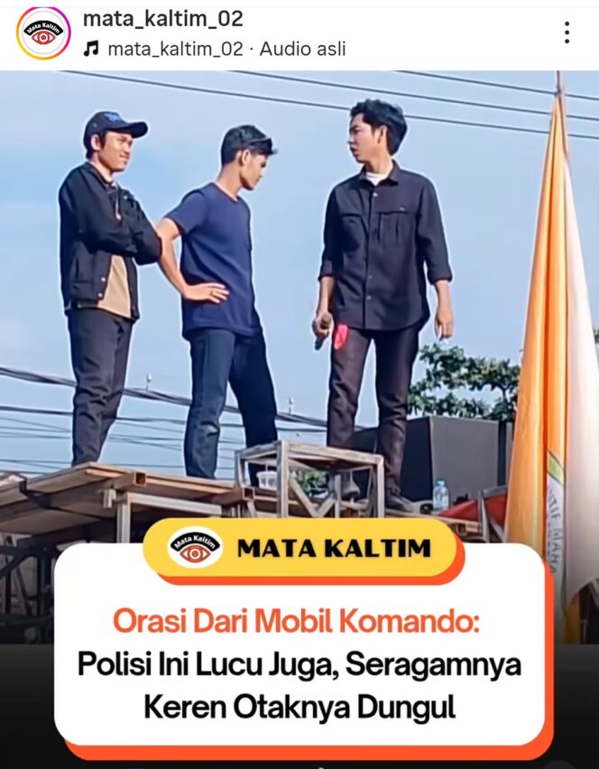 
					Aksi demo jilid II, Senin, 4 Mei 2026 di depan gedung DPRD Kaltim, Karang Paci, Samarinda.Foto: instagram@