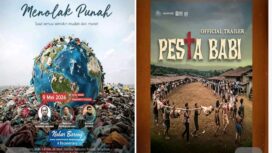 Dua film dokumenter ini sedang mengejutkan Indonesia. Menolal Punah dan Pesta Babi. Foto: kolase/ ist
