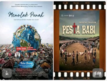 Dua film dokumenter ini sedang mengejutkan Indonesia. Menolal Punah dan Pesta Babi. Foto: kolase/ ist
