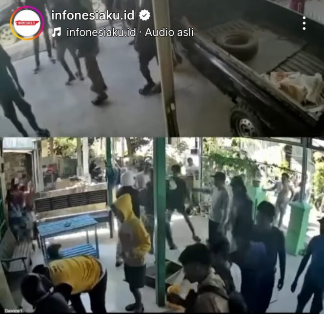 
					Hasil video CCTV, rumah pemilik pohon mangga diserbu puluhan orang yang mengaku sebagai kerabat terduga pencuri mangga yang tewas karena jatuh terjadi di kota Bontang, Kalimantan Timur. Foto: Ist