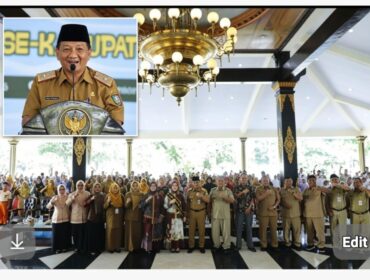 Pemkab Jombang selenggarakan lomba bertutur 2026, diikuti 50 siswa siswi kelas IV SD/Mi, Selasa-Rabu, 12- 13 Mei 2026. (Insert) Sekda Jombang Agus Purnomo. Foto: diskominfo jombang