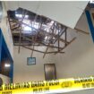 Penampakan atap kelas belahar DMAN 7 Mayram yang ambrol, saat jam istirahat, Selasa, 18 Mei 2026. Foto: IDNTimes