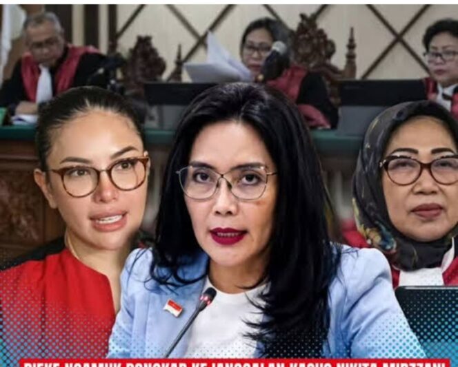
					Kasus hukum TPPU terhadap influenser Nikita Mirzani, menggugah anggota DPR RI Rieke Diah Pitaloka, dimana Kasasi di MA hanya butuh waktu 24 jam, mengukuh keputusan hukuman 6 tahun penjara. Foto: is