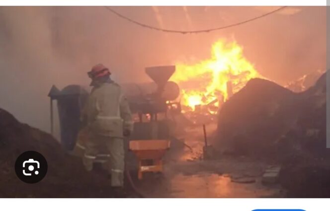 
					Mobil unit damkar dan pasukannya berjibaku selama sekitar 5 jam  saat pafamkan kebakaran di Mojowarno, Jombang, Sabtu pagi 30 Mei 2026. Foto: ist