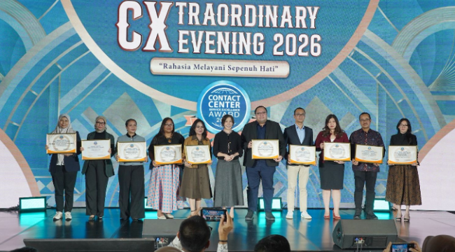 Pegadian meraih Top Award CXTradordinary Evening 2026. Foto: Ist