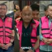Kejaksaan menahan Trio Macan BGN, setelah 12 jam diperiksa, dan langsung ditahan, Rabu sore, seiitar pukul 17.45, langsung dijebloskan ke tahanan kejaksaan. Foto: ist